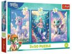 Trefl - Puzzle 3x50 Together in a colorful world - 40 - 99 piese