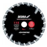 Dedra Disc diamantat segmentat cu Super segmenti 115 mm / 22, 2 mm Dynamic DEDRA Disc de taiere