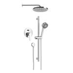 Remer Set de dus incastrat Remer Winner W09S01EC20, sistem cu 7 componente, para cu 3 functii, alama, cromat, 20cm (W09S01EC20)