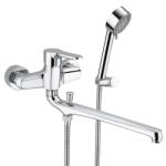 Remer Baterie de cada si lavoar cu dus Remer Rubinetterie Winner W49, aparent, comutator, para cu 3 functii, alama cromata, cartus ceramic, aerator (W49)