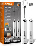 HALEY Spumator de lapte electric HALEY 20W - 3 viteze, incarcare USB, 2 capete inox, multifunctional 2 in 1 (HY-1130)