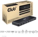 Club 3D Stație de andocare Club3D USB-C 12v1, 1xDP, 1xHDMI, 2xUSB-C, 4xUSB, 1xRJ45, neagră (CSV-1582)