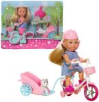 Simba Toys Évi Love: Kerékpáros baba kutyussal kétféle változatban 1db - Simba Toys (105730783) - innotechshop