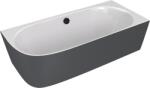 SAPHO Polysan Sussi R 160x70 cm matt anthracite/white (90191R.52)