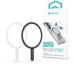 DEVIA fém ellenlapka darab MagSafe mágneses autós tartóhoz - 2 db/csomag - fekete, fehér