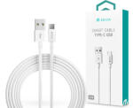 DEVIA Smart Series USB/Type-C adat- és töltőkábel 2 m - fehér - nextelshop