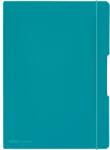 Herlitz MyBook Flex jegyzetfüzet, A4-es, 2x40 oldalas, rugalmas, vonalas és matematika, PP borító, türkiz (9478180)