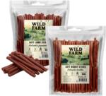 Wild Farm Lamb Chips 500 g gustare pentru câini + WILD FARM Rabbit Sticks 500 g gustare pentru câini