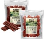 Wild Farm Chipsuri de miel 500 g gustare pentru câini + WILD FARM Oase moi de miel 500 g gustare pentru câini