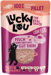 Lucky Lou 48x70g Lucky Lou Extra Food Tonhalfilé húslevesben nedves macskatáp