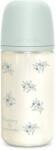 Suavinex Poetry SX Pro Physiological Glass M стъклено бебешко шише 3 m+ Medium Flow - Blue