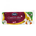 Perfex Toalettpapír 3 rétegű kistekercses 100% cellulóz 10 tekercs/csomag Cotton Like Comfort Line Natural Boni fehér (HT13407) (HT13407)