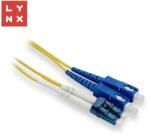 LYNX Fiber Optic LC Fiber Optic SC Átalakító Sárga 3m LX-DPX-LC/SC-OS2-3 (LX-DPX-LC/SC-OS2-3)