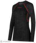 La Sportiva Wool40 Aero Longsleeve női aláöltözet, black/hibiscus (L)