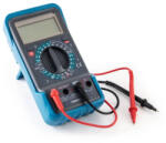 FERREX ANS-18-034 Kompakt 9V elemes digitális multiméter áramerősség, feszültség és ellenállás mérésére, hangjelzéssel, nagyméretű 3 ½ számjegyes LCD kijelzővel (ANS_18_034)