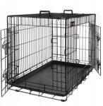 Songmics Szállító ketrec, összecsukható, kutya, macska, nyúl, fém (SGM-PPD36H)