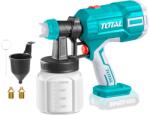 TOTAL Akkumulátoros festékszóró pisztoly, 20 V Li-ion, 2000mAh, akkumulátor és töltő nélkül TSGLI2003 (TSGLI2003)