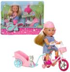 Simba Toys Évi Love: Kerékpáros baba kutyussal kétféle változatban 1db - Simba Toys (105730783) - jatekshop