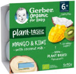 Gerber Organic kókusztej alapú mangó-kivi poharas bébidesszert, 6 hónapos kortól (360 g)