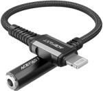 ACEFAST C1-05 Lightning - mini jack 3.5mm átalakító adapter 18cm (fekete)