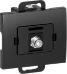 ORNO Priză încastrată simplă tip F Onyx, TV/F-F/O1, negru (O-OR-OE-7514_B)