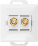 ORNO Priză dublă tip F Pearl, TV/F-F/P2, alb (O-OR-OE-7714_2_W)