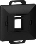 ORNO Placă frontală + Priză simplă tel-comp. RJ-45 Pearl, PC+ARJ45/P1, negru (O-OR-OE-7717_B)