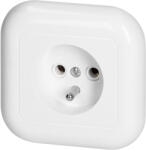 ORNO Priză încastrată simplă 2P+E, 16A, 250V, FAN, alb (O-PT-16F_BIALY)