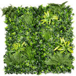  GreenWall Panel oldalfalra - 1 méter x 1 méteres zöldfal - mesterséges növényfal (Exotic) (18145)
