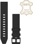 Garmin QuickFit 22mm Black Leather óraszíj