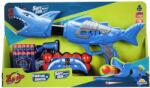 Sunman Arma de jucarie cu 10 sageti si bile din burete, Zapp Toys, Shark, Albastru