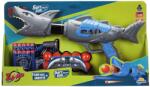 Sunman Arma de jucarie cu 10 sageti si bile din burete, Zapp Toys, Shark, Gri
