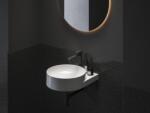RAVAK X070417 Eleganta álló mosdócsaptelep BeCool 220 mm leeresztő nélkül EL 14.21BLM, Black Matt