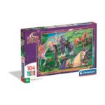 Clementoni Puzzle 104 db SuperColor puzzle - Unikornis Akadémia, Pihenés a mezőn (25093)