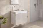 Hansgrohe Avalegra AquaUnit 780/475 SolidSurface mosdó króm mosdórendszerrel, balos/fehér 22473000 (22473000)