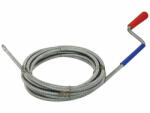 Extol Premium lefolyócső tisztító, 5m, 6mm átmérő, kézi tekerővel, tisztító körömmel, (1, 9mm drót (8859014) - hardtools
