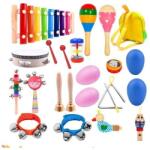 Inlea4Fun Fából készült hangszerkészlet gyerekeknek Inlea4Fun - 22 db (RA-ZMU.MZ-018)