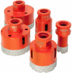 Extol körkivágó csempére készlet 5 db, gyémánt vágóél; 20-68mm × M14, sarokcsiszolóba fogható (8802995)