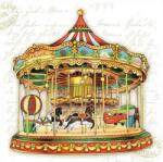 AMBIENTE Szalvéta 1db 33x33cm Carousel, Körhinta