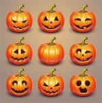 AMBIENTE Szalvéta 33x33cm 20db/csomag Halloween Pumpkins, Halloweeni tökök