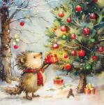  Szalvéta 33x33cm 20db/csomag Present for Hedgehog, Sünis ajándékozás