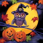 AMBIENTE Szalvéta 33x33cm 20db/csomag Halloween Owl, Halloweeni bagoly