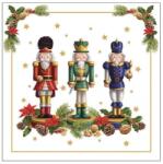 AMBIENTE Szalvéta 1db 33x33cm Bearded nutcracker, Szakállas diótörő