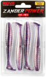 REIVA Zander Power Shad 10cm 4db/cs (Purple Pearl) (9901-108) - marlin