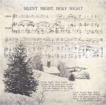 AMBIENTE Szalvéta 1db 33x33cm Silent Night, Csendes éjszaka (AMB.33320265)