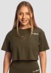 GymBeam Women‘s Limitless Cropped T-Shirt Espresso M