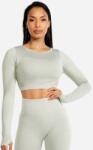 SQUATWOLF Women‘s Seamless Crop Top Marl Ice XS