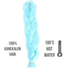  Afro szintetikus 100% kanekalon haj, 60 cm, 85 g, light blue