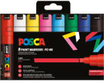 uni UNI Posca PC-8K Akril Marker Készlet 8 Darab/Készlet Alap Színek PFP (2UPC8K8DBALAP)