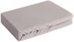 EUROFIRANY Jersey3 pamut gumis lepedő Világosszürke 240x220 cm + 30 cm